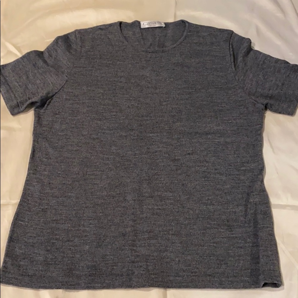 ~GISPA~ Gray Wool Top